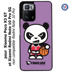Coque pour Xiaomi Redmi Note 10 PRO 5G PANDA BOO© Basket Sport Ballon - coque humour