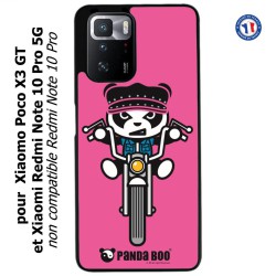 Coque pour Xiaomi Poco X3 GT PANDA BOO© Moto Biker - coque humour
