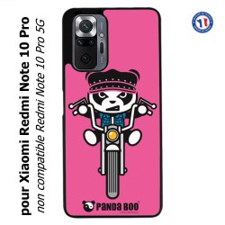 Coque pour Xiaomi Redmi Note 10 PRO PANDA BOO© Moto Biker - coque humour