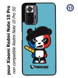 Coque pour Xiaomi Redmi Note 10 PRO PANDA BOO© Français béret baguette - coque humour