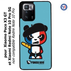 Coque pour Xiaomi Redmi Note 10 PRO 5G PANDA BOO© Français béret baguette - coque humour