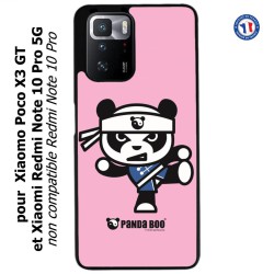 Coque pour Xiaomi Redmi Note 10 PRO 5G PANDA BOO© Ninja Kung Fu Samouraï - coque humour