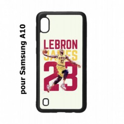 Coque noire pour Samsung Galaxy A10 star Basket Lebron James Cavaliers de Cleveland 23