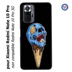 Coque pour Xiaomi Redmi Note 10 PRO Ice Skull - Crâne Glace - Cône Crâne - skull art