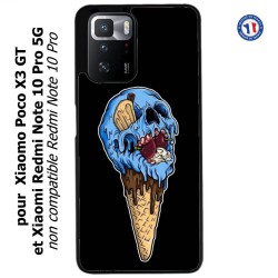 Coque pour Xiaomi Redmi Note 10 PRO 5G Ice Skull - Crâne Glace - Cône Crâne - skull art