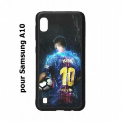 Coque noire pour Samsung Galaxy A10 Lionel Messi FC Barcelone Foot