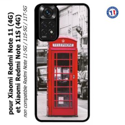 Coque pour Xiaomi Redmi Note 11 (4G) et Note 11S (4G) Cabine téléphone Londres - Cabine rouge London