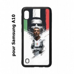 Coque noire pour Samsung Galaxy A10 Ronaldo CR7 Juventus Foot
