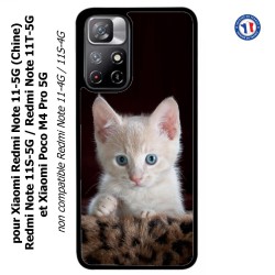 Coque pour Xiaomi Poco M4 Pro 5G Bébé chat tout mignon - chaton yeux bleus