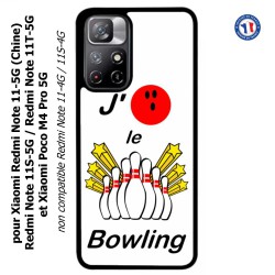 Coque pour Xiaomi Poco M4 Pro 5G J'aime le Bowling