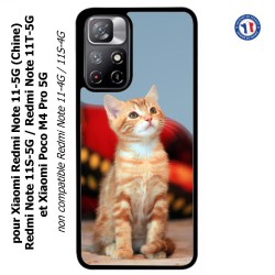 Coque pour Xiaomi Poco M4 Pro 5G Adorable chat - chat robe cannelle