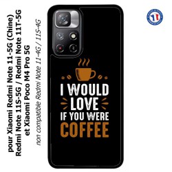 Coque pour Xiaomi Poco M4 Pro 5G I would Love if you were Coffee - coque café