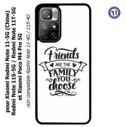 Coque pour Xiaomi Poco M4 Pro 5G Friends are the family you choose - citation amis famille