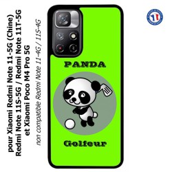 Coque pour Xiaomi Poco M4 Pro 5G Panda golfeur - sport golf - panda mignon