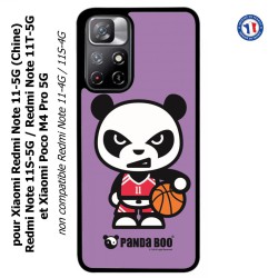 Coque pour Xiaomi Poco M4 Pro 5G PANDA BOO© Basket Sport Ballon - coque humour