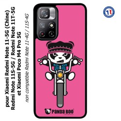 Coque pour Xiaomi Poco M4 Pro 5G PANDA BOO© Moto Biker - coque humour
