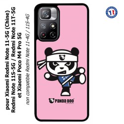 Coque pour Xiaomi Poco M4 Pro 5G PANDA BOO© Ninja Kung Fu Samouraï - coque humour