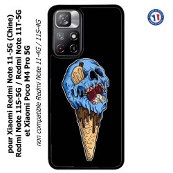 Coque pour Xiaomi Poco M4 Pro 5G Ice Skull - Crâne Glace - Cône Crâne - skull art