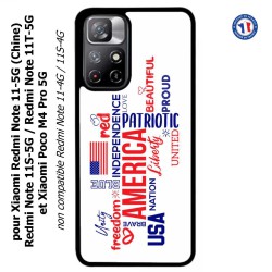 Coque pour Xiaomi Poco M4 Pro 5G USA lovers - drapeau USA - patriot