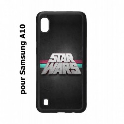Coque noire pour Samsung Galaxy A10 logo Stars Wars fond gris - légende Star Wars