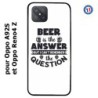 Coque pour Oppo A92S Beer is the answer Humour Bière