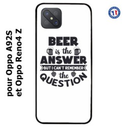 Coque pour Oppo Reno4 Z Beer is the answer Humour Bière