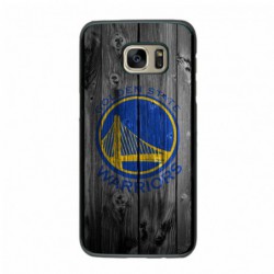 Coque noire pour Samsung Grand Prime Stephen Curry emblème Golden State Warriors Basket fond bois