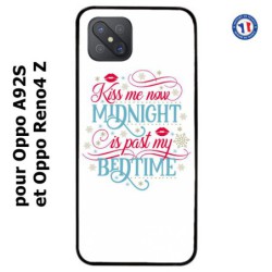 Coque pour Oppo A92S Kiss me now Midnight is past my Bedtime amour embrasse-moi