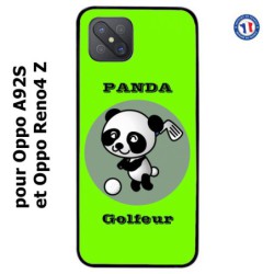 Coque pour Oppo A92S Panda golfeur - sport golf - panda mignon