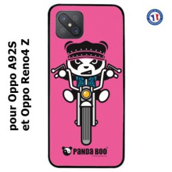 Coque pour Oppo A92S PANDA BOO© Moto Biker - coque humour