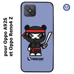 Coque pour Oppo A92S PANDA BOO© Ninja Boo noir - coque humour