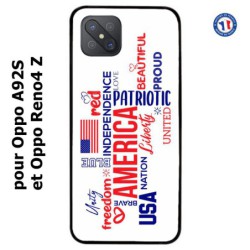 Coque pour Oppo A92S USA lovers - drapeau USA - patriot