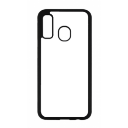 Coque pour Samsung Galaxy A40 Michael Jordan Fond Noir Chicago Bulls - contour noir (Samsung Galaxy A40)