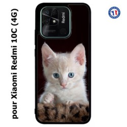 Coque pour Xiaomi Redmi 10C (4G) Bébé chat tout mignon - chaton yeux bleus