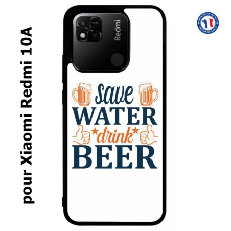 Coque pour Xiaomi Redmi 10A Save Water Drink Beer Humour Bière