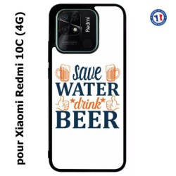 Coque pour Xiaomi Redmi 10C (4G) Save Water Drink Beer Humour Bière