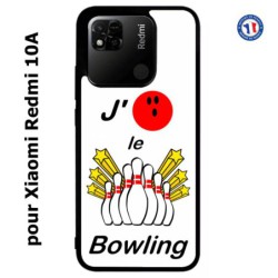 Coque pour Xiaomi Redmi 10A J'aime le Bowling