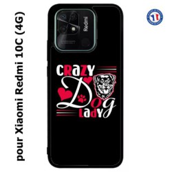 Coque pour Xiaomi Redmi 10C (4G) Crazy Dog Lady - Chien
