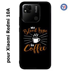 Coque pour Xiaomi Redmi 10A My Blood Type is Coffee - coque café