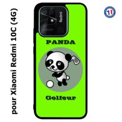 Coque pour Xiaomi Redmi 10C (4G) Panda golfeur - sport golf - panda mignon