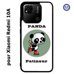 Coque pour Xiaomi Redmi 10A Panda patineur patineuse - sport patinage