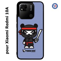 Coque pour Xiaomi Redmi 10A PANDA BOO© Ninja Boo noir - coque humour