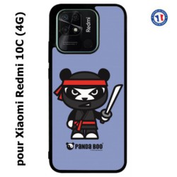 Coque pour Xiaomi Redmi 10C (4G) PANDA BOO© Ninja Boo noir - coque humour