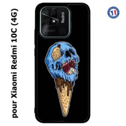 Coque pour Xiaomi Redmi 10C (4G) Ice Skull - Crâne Glace - Cône Crâne - skull art