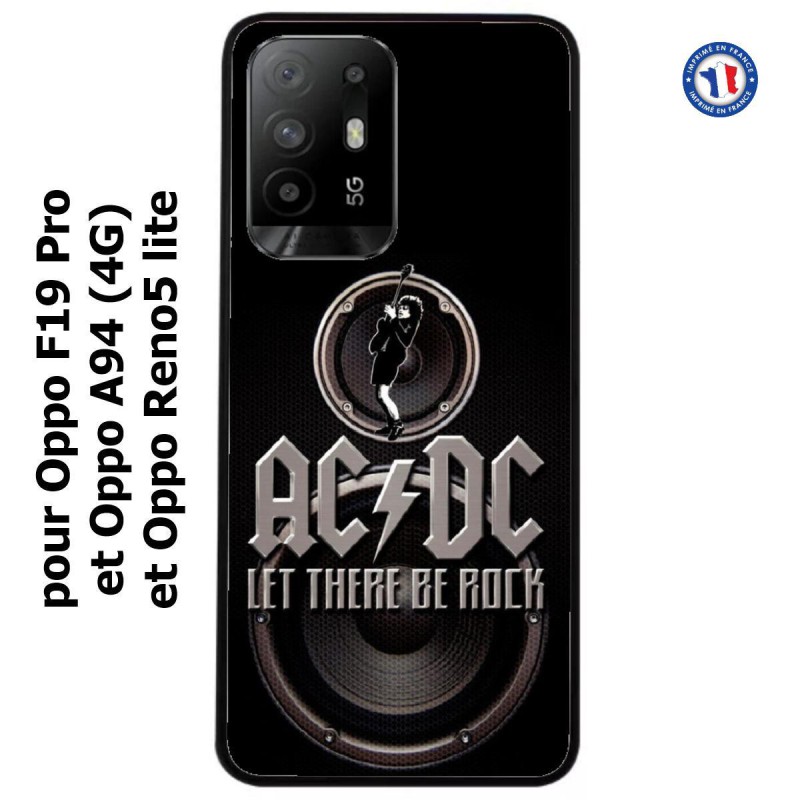 Coque pour Oppo Reno5 Lite groupe rock AC/DC musique rock ACDC