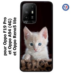 Coque pour Oppo A94 (4G) Bébé chat tout mignon - chaton yeux bleus