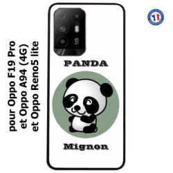 Coque pour Oppo F19 Pro Panda tout mignon