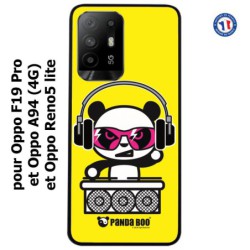 Coque pour Oppo A94 (4G) PANDA BOO© DJ music - coque humour