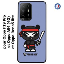Coque pour Oppo A94 (4G) PANDA BOO© Ninja Boo noir - coque humour