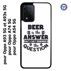 Coque pour Oppo A54 5G Beer is the answer Humour Bière